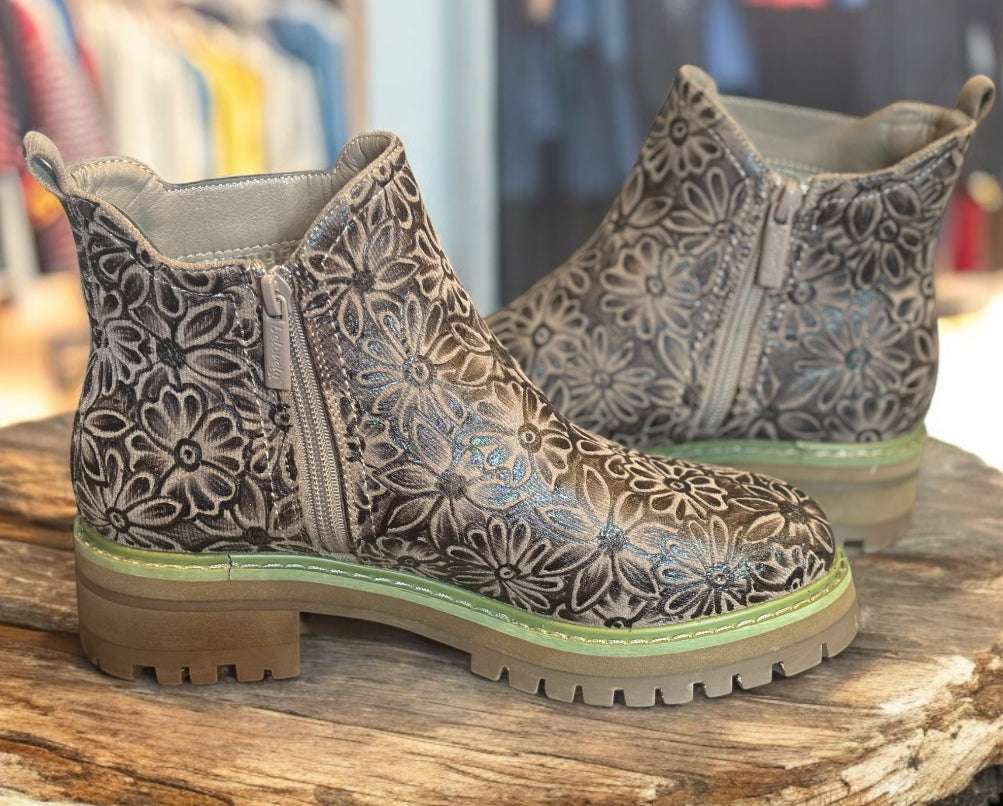 Hand Burned Women’s Ankle Boots