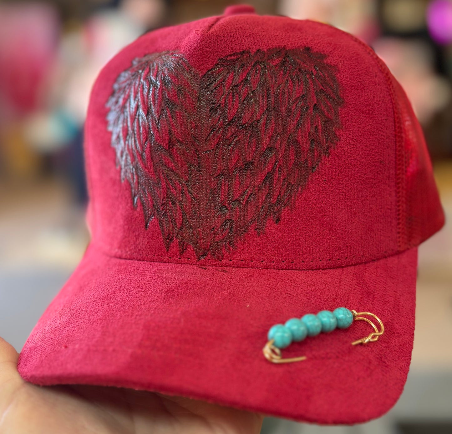 Angel Wings Heart Cap