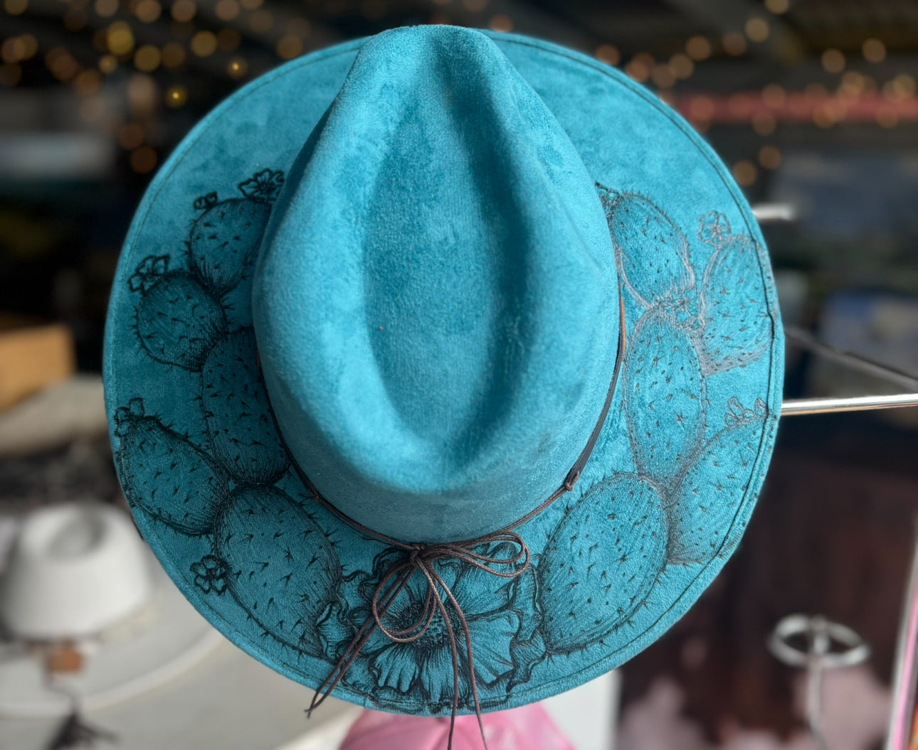 Prickly Pear Cactus Wide Brim Hat