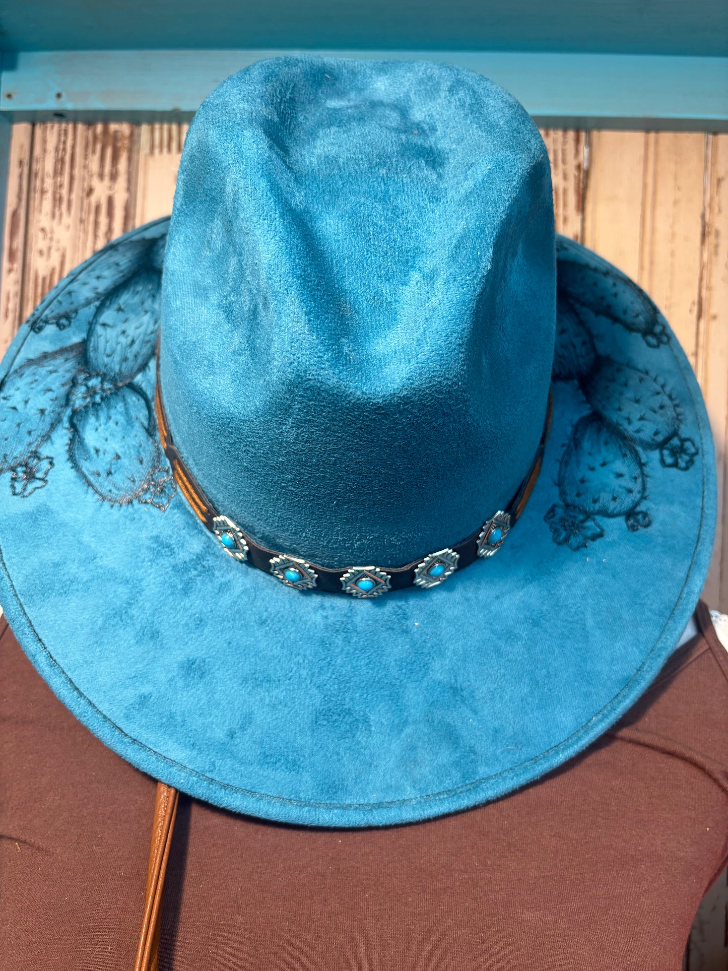 Prickly Pear Cactus Wide Brim Hat